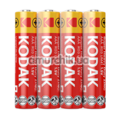 Батарейки ААА Kodak Super Heavy Duty Zinc, 4 шт - Фото №1