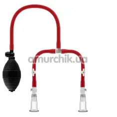 Вакуумная помпа для сосков Temptasia Nipple Squeeze Pump System, прозрачная - Фото №1