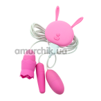Анально-вагинально-клиторальный вибратор Tongue Lick Mimi Toy EG-009A3, розовый - Фото №1