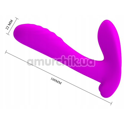 Вибратор для клитора и точки G Pretty Love Remote Control Massager, фиолетовый