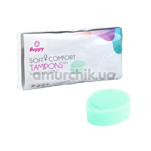 Набор тампонов Beppy Soft Comfort Tampons Dry Without String Regular Green - 8 шт