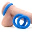 Набор эрекционных колец Posh Silicone Love Rings, 3 шт голубой - Фото №7
