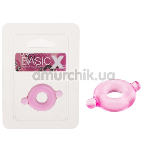 Эрекционное кольцо BasicX 0.5 inch, розовое