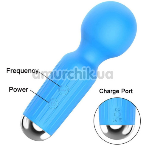 Клиторальный вибратор Boss Series Rechargeable Mini Massager, голубой