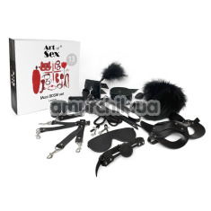 Бондажный набор Art of Sex Maxi BDSM Set Leather, черный - Фото №1