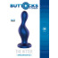 Анальная пробка Buttocks The Hitter, синяя - Фото №5