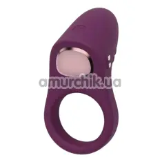 Віброкільце для члена Passion Play Silicone Vibrating Cockring, фіолетове - Фото №1