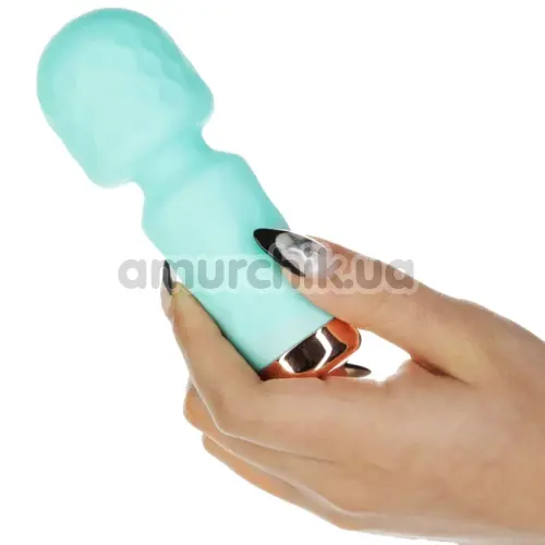 Универсальный вибромассажер M'Lady Mini Vibrating Wand, бирюзовый