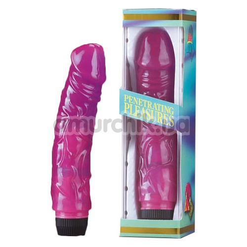 Вібратор Penetrating Pleasures, 21.5 см фіолетовий