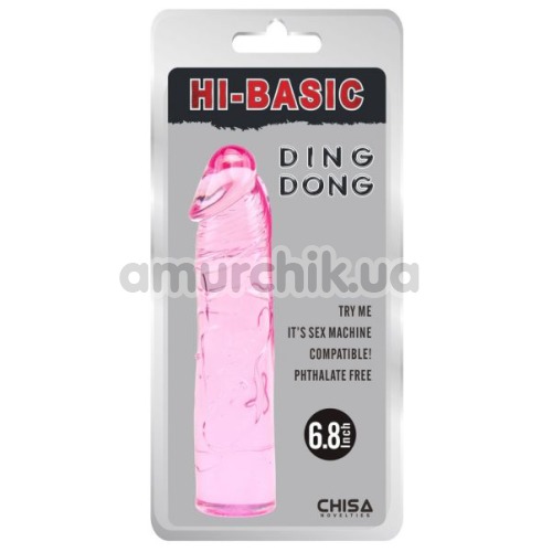 Фалоімітатор Hi Basic Ding Dong 6.8, рожевий