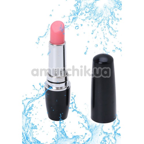 Клиторальный вибратор Vagina Lipstick Massage, черный