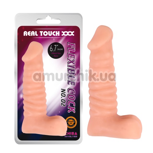 Фалоімітатор Real Touch XXX Flexible Cock No.02, тілесний