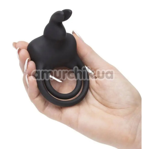 Виброкольцо для члена Happy Rabbit Cock Ring Double, черное