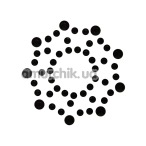 Украшения для сосков Nipple Stickers Star, черные - Фото №1