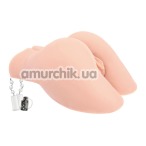 Искусственная вагина и анус с вибрацией Kokos Big Hip Hera +, телесная - Фото №1