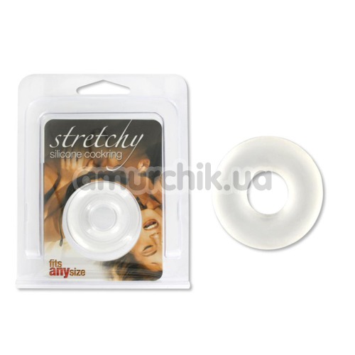 Эрекционное кольцо Stretchy Silicone Cockring, прозрачное