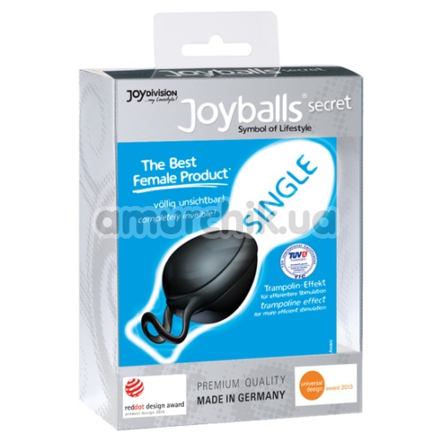 Вагинальный шарик Joyballs Secret, черный
