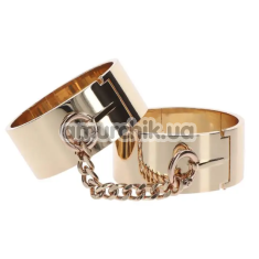 Наручники Taboom Dona Slave Wrist Cuffs, золоті - Фото №1