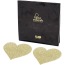Прикраси для сосків Bijoux Indiscrets Flash Glitter Pasties Heart, золоті - Фото №1