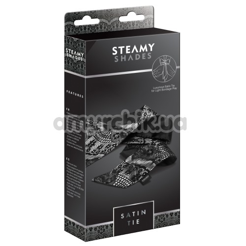Галстук для связывания Steamy Shades Satin Tie, черный