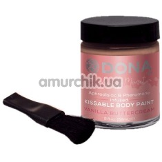 Крем-краска для тела Dona Kissable Body Paint Vanilla Buttercream - ваниль, 60 мл - Фото №1