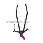 Страпон Dillio 6 Inch Strap-On Suspender Harness Set, фіолетовий - Фото №1