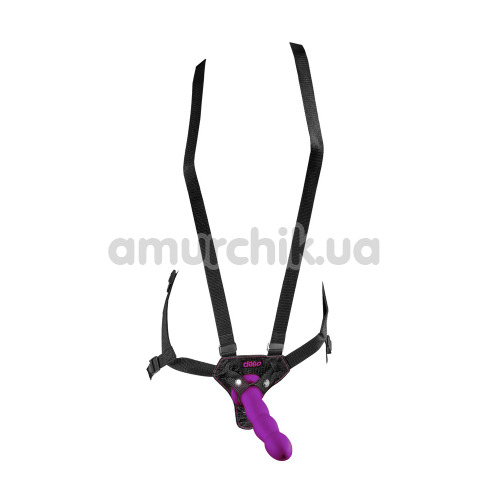 Страпон Dillio 6 Inch Strap-On Suspender Harness Set, фиолетовый - Фото №1