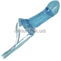 Полый страпон Inflatable Dildiee, голубой - Фото №1