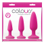 Набір анальних пробок Colours Pleasures Trainer Kit, рожевий - Фото №2