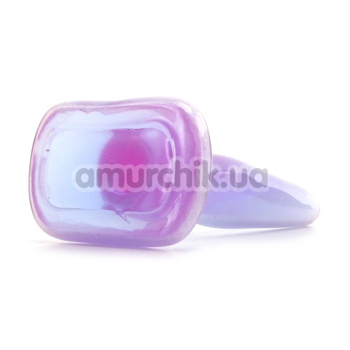 Анальная пробка Crystal Jellies Small, 10 см фиолетовая