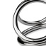 Ерекційне кільце Unbendable Triad Chamber Metal Cock And Ball Ring L, срібне - Фото №2