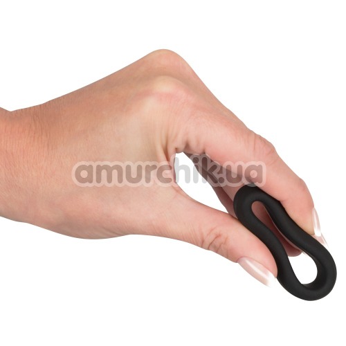 Ерекційне кільце Black Velvets Cock Ring 3.2 см, чорне