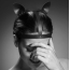 Маска Кішечки Bijoux Indiscrets Maze Head Harness With Cat Ears, коричнева - Фото №4