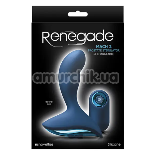 Вібростимулятор простати Renegade Mach II, синій
