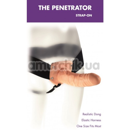 Страпон Kinx The Penetrator Strap-On, телесный
