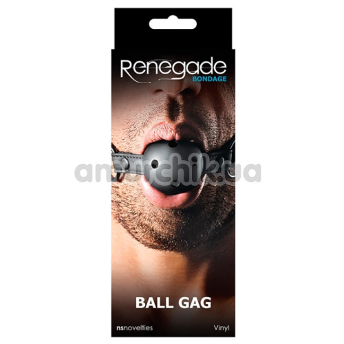 Кляп Renegade Bondage Ball Gag, чорний