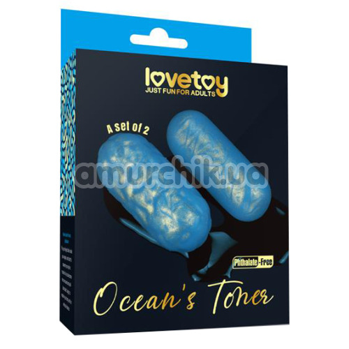 Вагінальні кульки Ocean's Toner III, блакитні