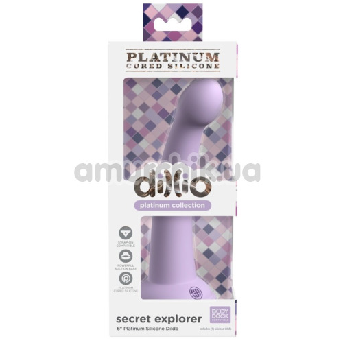 Фалоімітатор Dillio Platinum Collection Secret Explorer 6, фіолетовий