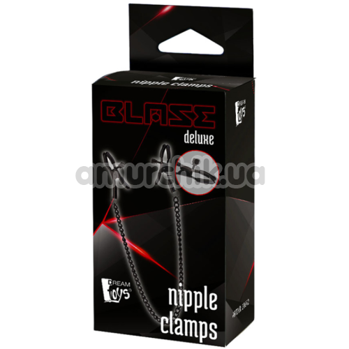 Зажимы для сосков Blaze Deluxe Nipple Clamps, чёрные
