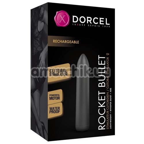 Кліторальний вібратор Dorcel Rocket Bullet, чорний