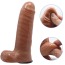 Страпон з вібрацією Ultra Passionate Harness Realdeal Penis Strap On, коричневий - Фото №14