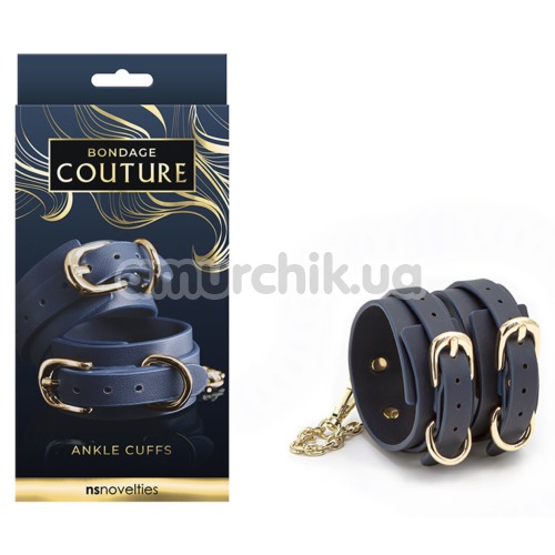 Поножи Bondage Couture Ankle Cuffs, синие