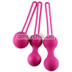 Набор вагинальных шариков EasyToys Silicone Ben Wa Balls, розовый - Фото №1