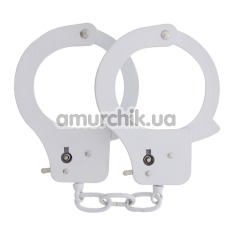 Наручники BondX Metal Handcuffs, білі - Фото №1