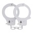 Наручники BondX Metal Handcuffs, белые - Фото №1