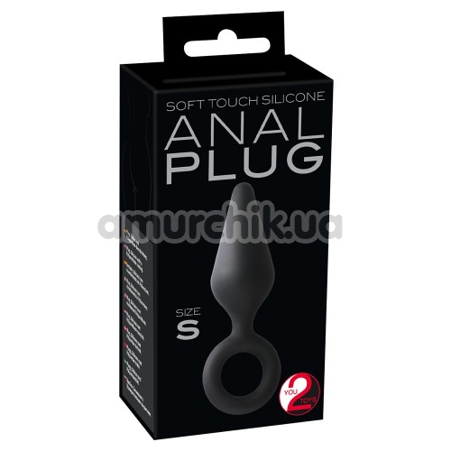 Анальная пробка Soft Touch Silicone Anal Plug S, черная