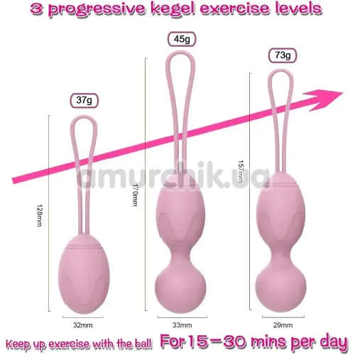 Набор вагинальных шариков BeYourLover Kegel Balls Exercise, розовый