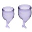 Набір з 2 менструальних чаш Satisfyer Feel Secure, фіолетовий - Фото №2