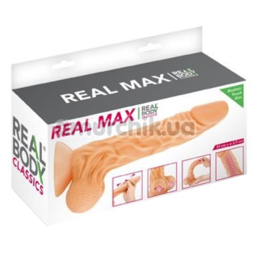 Фалоімітатор Real Body Real Max, тілесний