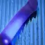 Фалоімітатор з підсвіткою Strap-On-Me Glow-LED Dildo M, синьо-фіолетовий - Фото №10